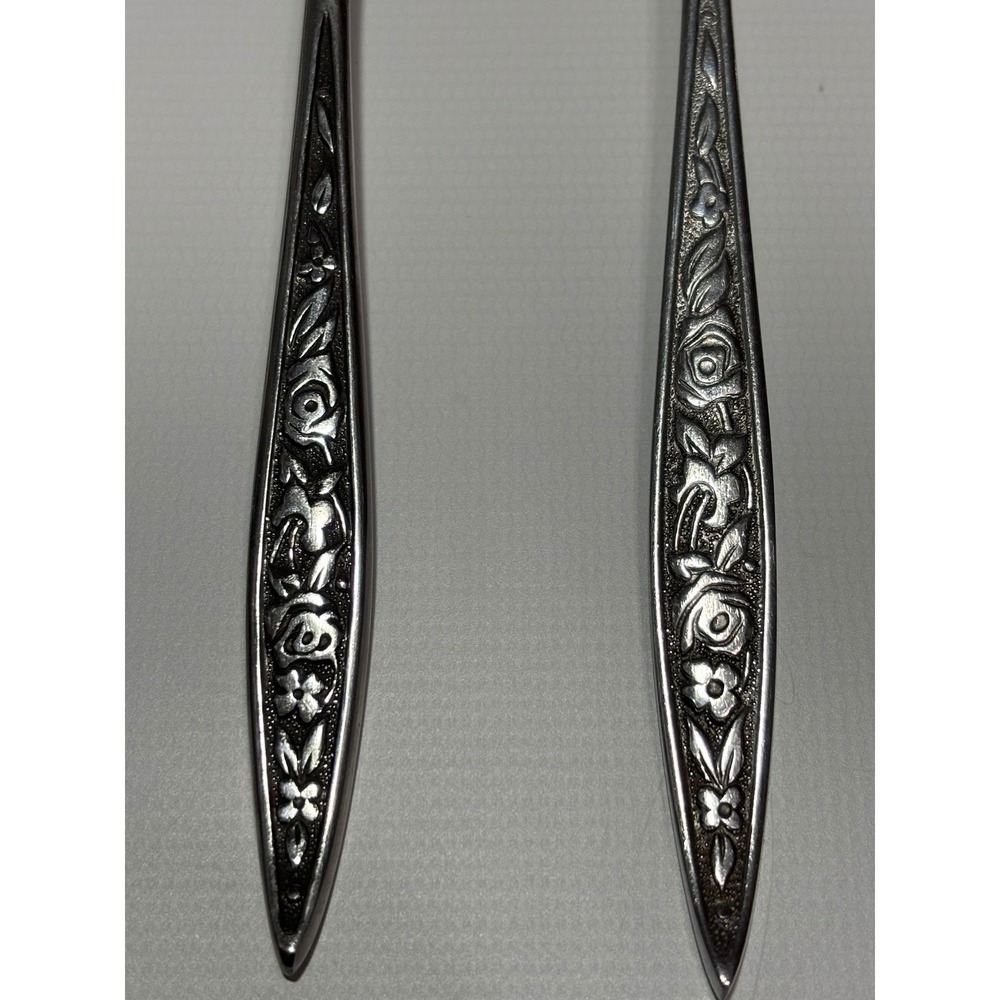 Ekco Eterna Santiago Pattern Stainless Silverware Flatware Set 61 Pieces Vintage - Picture 2 of 10